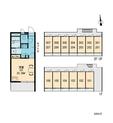 【区画図】 | レオパレスエルザ１