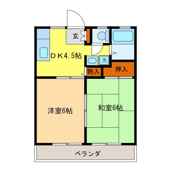 【間取り】 | 斉藤ハイツA