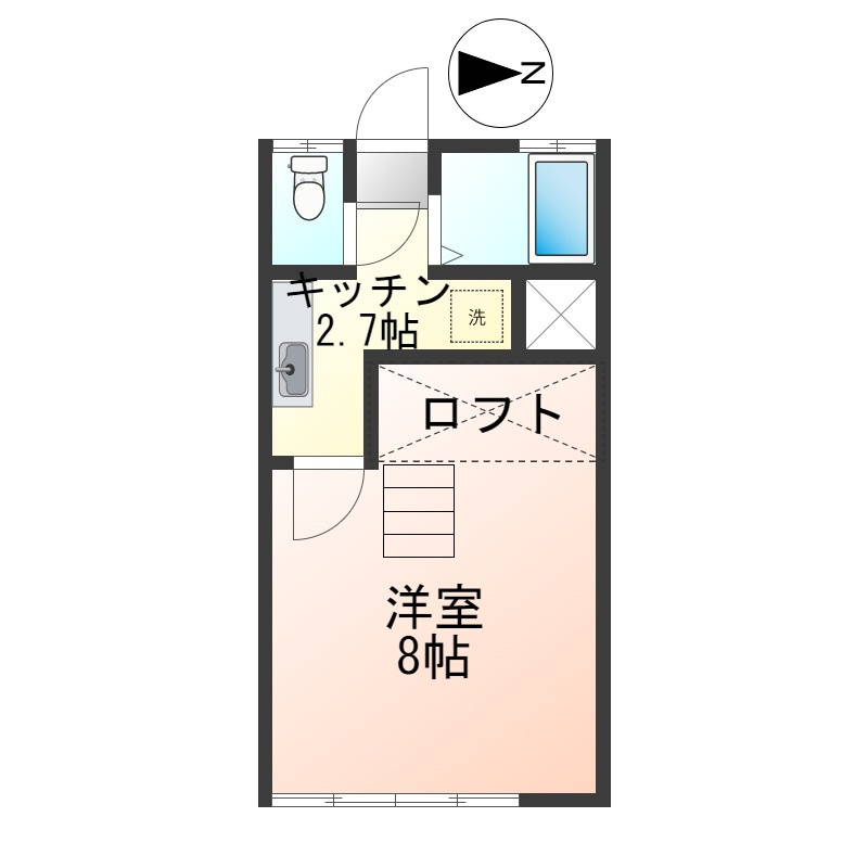 フラワーメイトAnnexの間取り