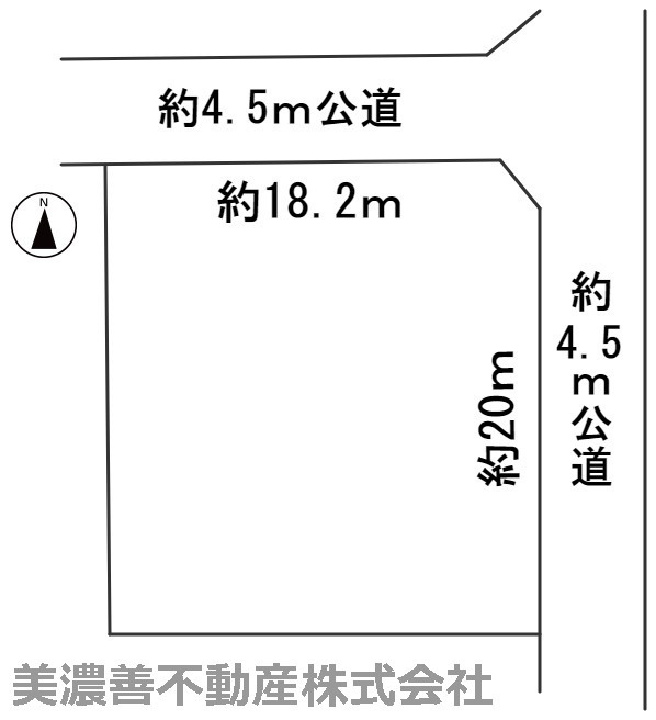 ５８９１０　羽島市正木町南及土地の区画図