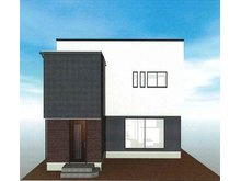 新築一戸建て　倉敷市八王寺町の外観パース