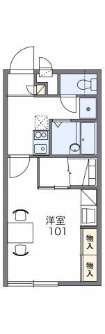 レオパレスムカイハラの間取り