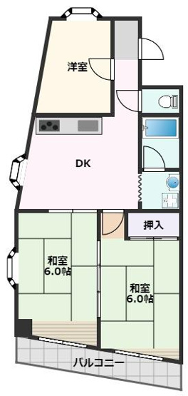 【間取り】 | ロイヤルハイツ新芦屋