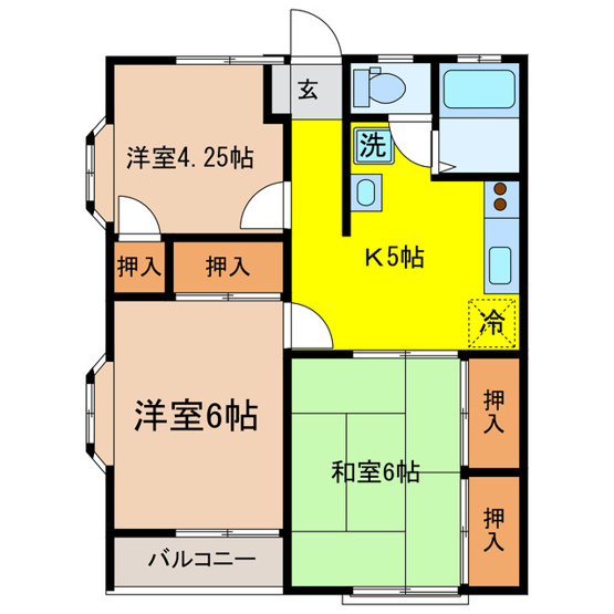 【間取り】 | コーポエイチアイ