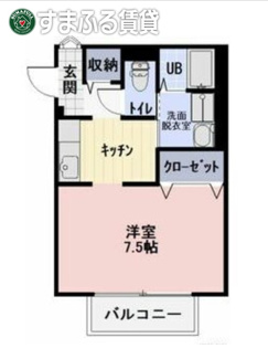 【間取り】 | ジュネスブライトンB　岡崎市福岡町
