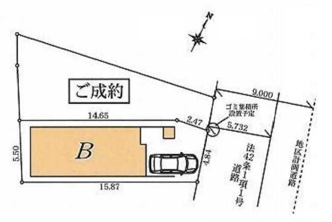 【区画図】 | ～大型ルーフバルコニー 全室南向き大型４LDK～ | 区画図　敷地面積：90.00㎡
