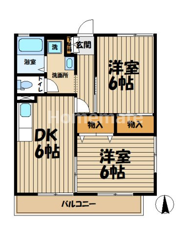 【間取り】 | シャルム鎌倉