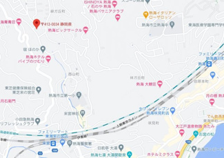 【地図】 | 来宮駅から車で10分です。