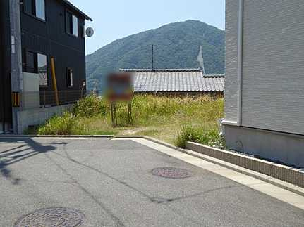 広島市安佐北区可部東３丁目　土地の前面道路含む現地写真
