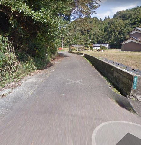 あわら市春宮３丁目　土地の前面道路含む現地写真