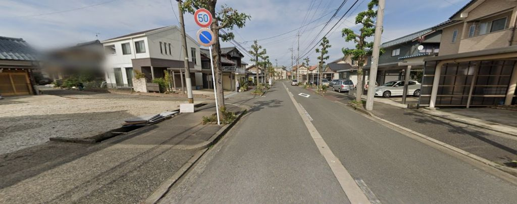 越前市姫川２丁目　土地の前面道路含む現地写真