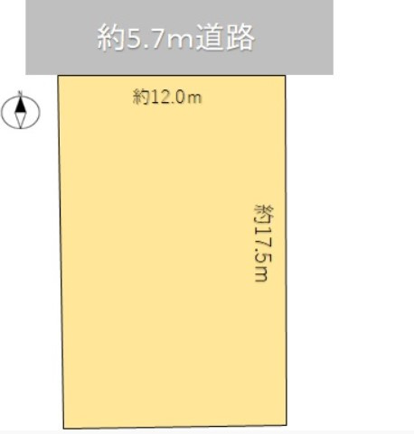 丹生郡越前町上川去　売土地の土地図
