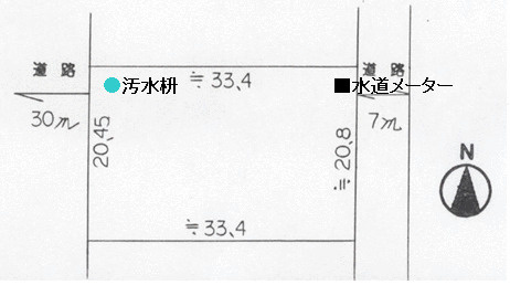 坂井市丸岡町玄女 　土地の土地図