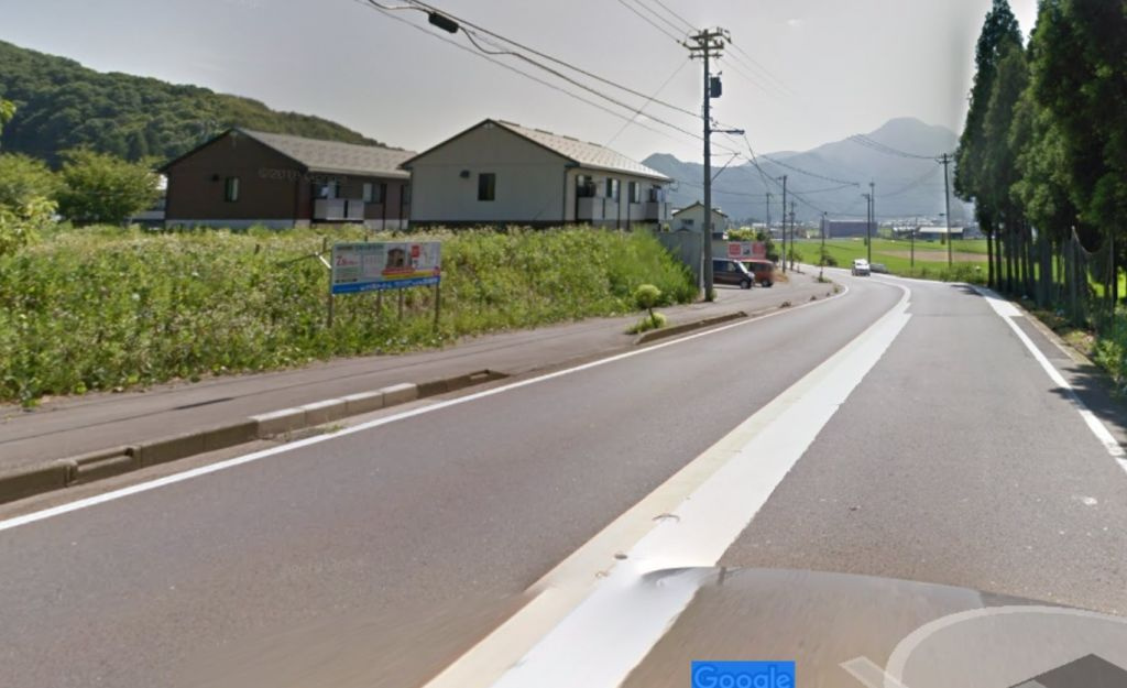 越前市向陽町　売土地Hの前面道路含む現地写真