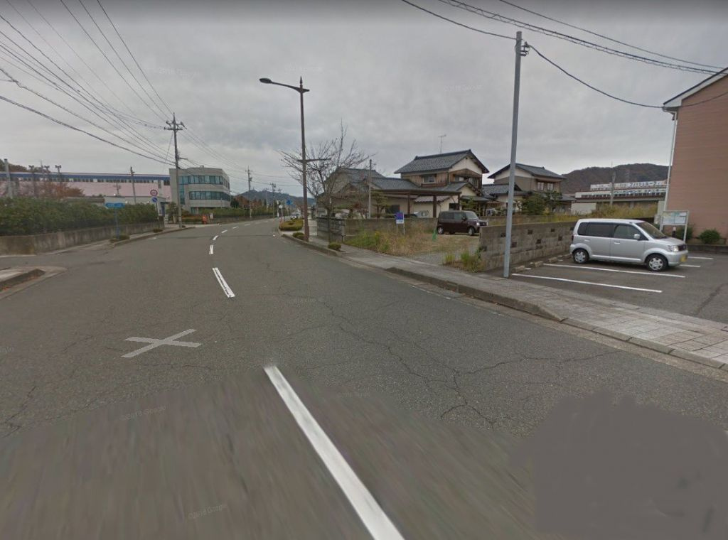 鯖江市舟津町4丁目　土地の前面道路含む現地写真