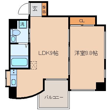 【間取り】 | ブルグリンコート南森町