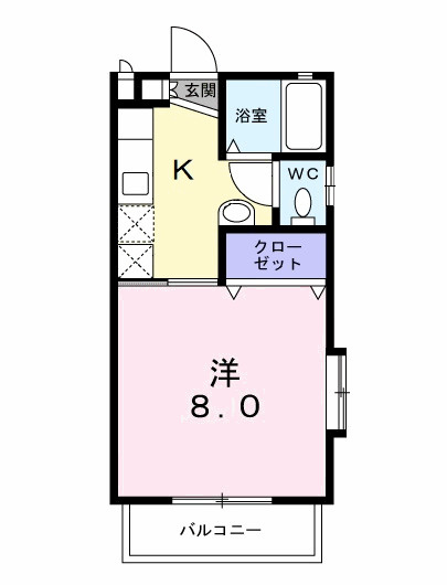 サンハイツ長者ヶ台Ｂ棟の間取り