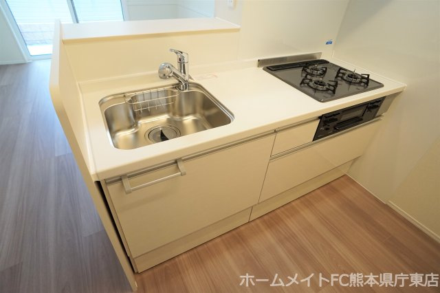 熊本市中央区国府３丁目のアパートのキッチン