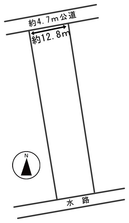 ５７８５７　羽島市正木町大浦土地の区画図