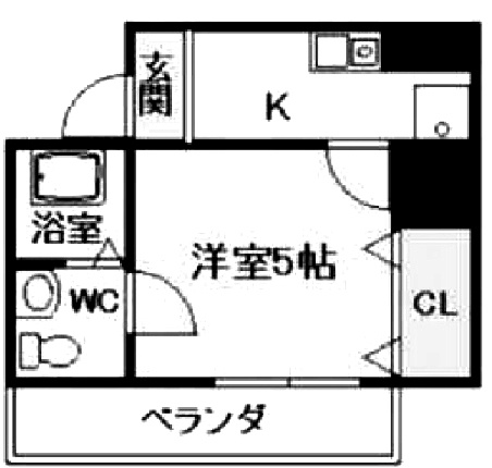 大阪市中央区南船場１丁目の賃貸マンションの間取り