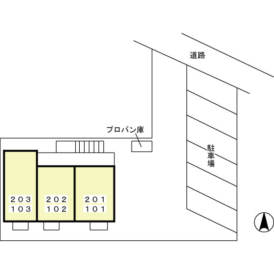 アフロディーテ　　刈谷市近郊の賃貸はクラスホーム刈谷店の区画図