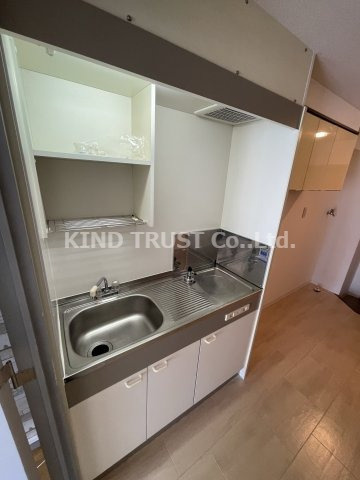 中之島アンフィニのキッチン|コンパクトなキッチンで掃除もラクラク