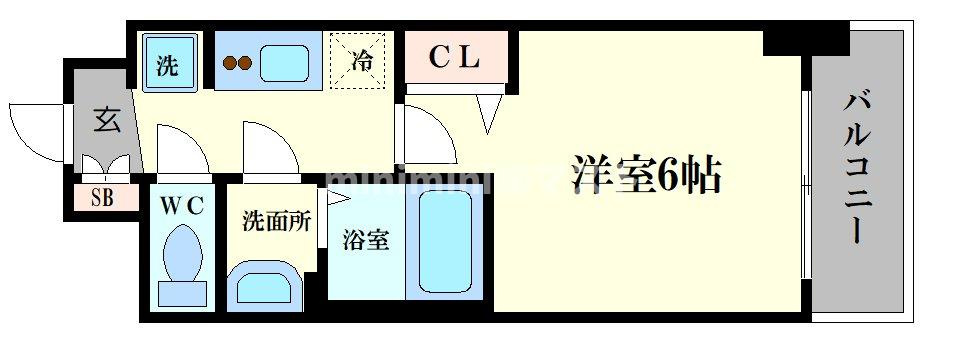 プレサンス南堀江ザセンスの間取り
