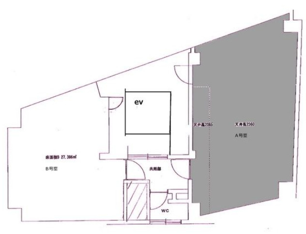 【間取り】 | 中村区名駅5丁目貸事務所N