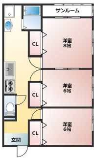 【間取り】 | ニューシティ三千苅