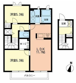 【間取り】 | 若宮ハイツ坂下 | 「若宮ハイツ坂下」の間取りです