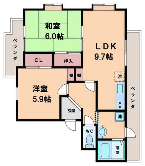 【間取り】 | コーポウィステリア