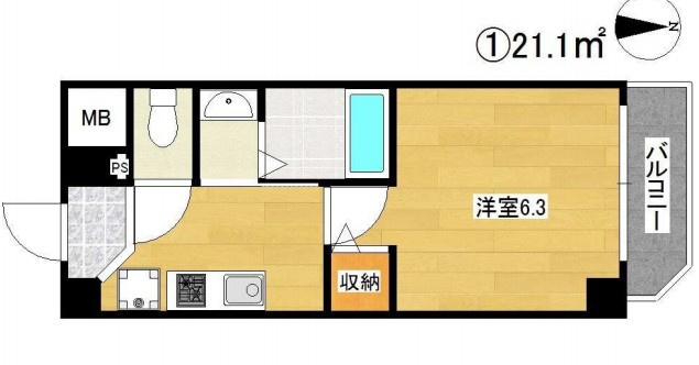 【間取り】 | グランパシフィック桜川南