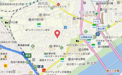 【地図】 | フジパレス十三公園西
