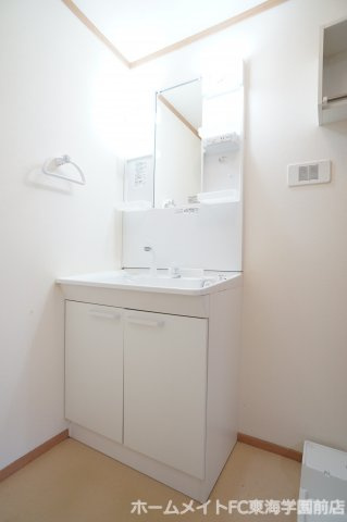 熊本市中央区水前寺公園のアパートの独立洗面台