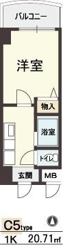 【間取り】 | HOPE CITY天神橋
