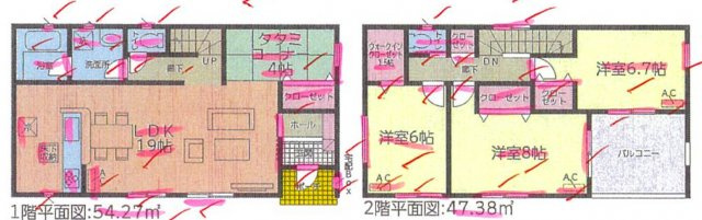 清須市春日川中第2 全3棟 3号棟＜仲介手数料無料＞春日小・春日中　新築一戸建て