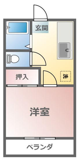 【間取り】 | ムラサキハイツB棟