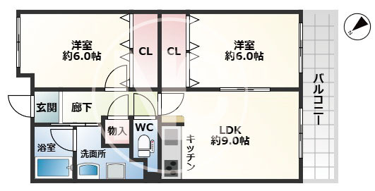 【間取り】 | NLC豊中グリーンプレイスⅢ