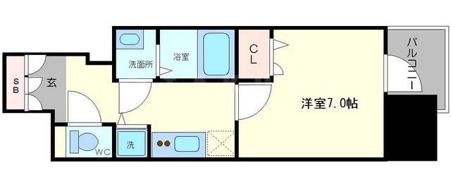 【間取り】 | プレサンス松屋町駅前