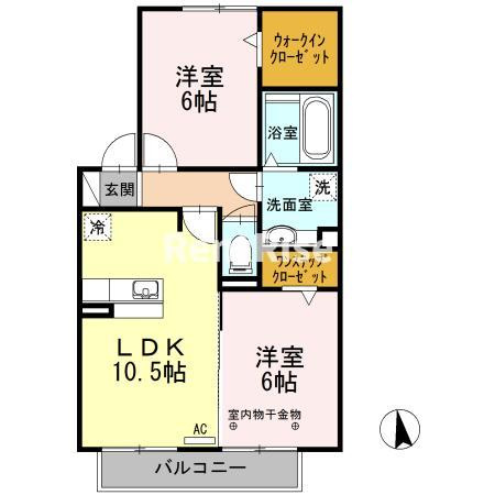 クレールの間取り