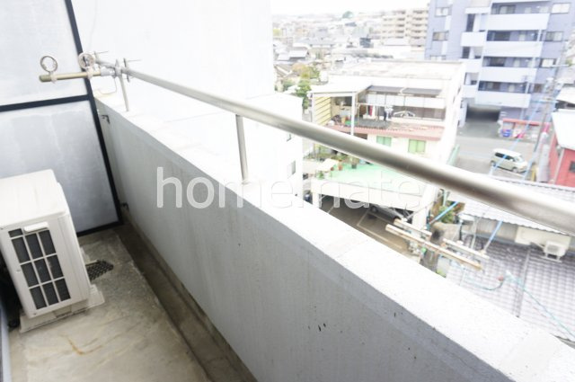 熊本市東区健軍４丁目の賃貸マンションのバルコニー