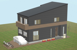 【外観パース】 | 参考プラン図Ⅰ/外観パース