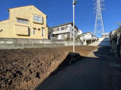【前面道路含む現地写真】 | 所沢市山口　全3棟　3号棟