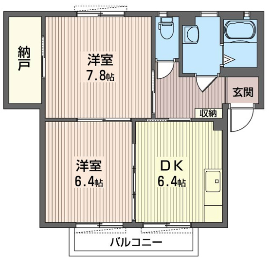 【間取り】 | クレストコートⅡ