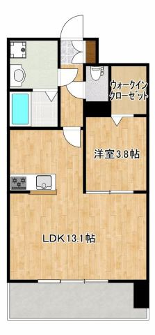 クロノス40新町IIIの間取り
