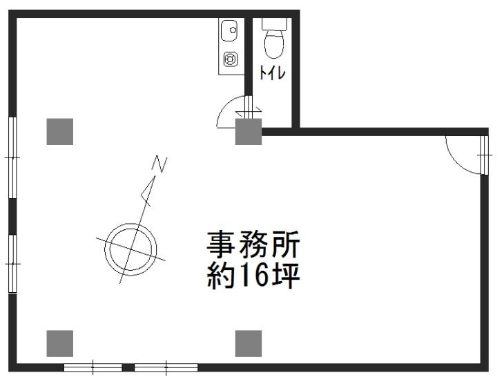堺市中区深井沢町　貸店舗　[物件番号：190437] の間取り