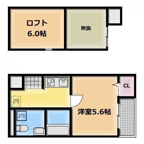 【間取り】 | エクル巽北