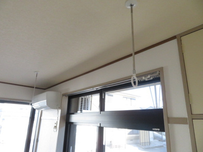 【設備】 | ハギワラハイツ２ | 室内物干し