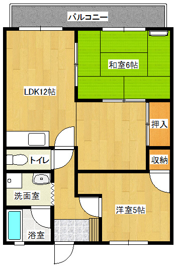 富谷マンションの間取り