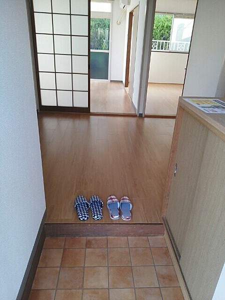 エスポワールハイツA棟の玄関